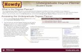 Undergraduate Degree Planner - CEProfs · howdy.tamu.edu Undergraduate Degree Planner Student Guide Entry-Level Program Example If you have been admitted to a program which requires