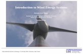 Introduction to Wind Energy Systemsstatic.sif.it/SIF/resources/public/files/va2014/Wagner_H_I.pdf · Introduction to Wind Energy Systems ... Solar chimney power plant . ... Constructional