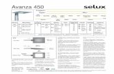 Avanza 450 [AV4] selux€¦ ·  · 2018-01-25glass lens protects and helps seal optical chamber. 7.Optics- ... 2 with internalstep-down transfomer 3 ... Color Voltage WH White BK