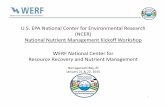 WERF National Center for Resource Recovery and … and Environmental Engineering ... currently includes 18 locations, mostly wastewater treatment ... WERF National Center for Resource