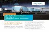 Oil & Gas Downstream Solutions - Siemens · and we’re ready to help Oil and Gas Downstream companies ... • HF and UHF RFID systems • Integrated data management over the entire