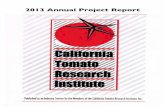 2013 Annual Project Report - TomatoNet.orgtomatonet.org/img/uploadedFiles/AnnualReports/2013_CTRI_Project... · 2013 Annual Project Report !! ... however summary reports ... Ralph