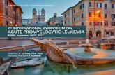 7th INTERNATIONAL SYMPOSIUM ON ACUTE PROMYELOCYTIC LEUKEMIA · 7th international symposium on acute promyelocytic leukemia ... 7th international symposium on acute promyelocytic leukemia