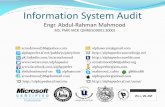 Information System Audit - SourceForgealphapeeler.sourceforge.net/uit/2016_spring/Audit/week0… ·  · 2016-03-21pk.linkedin.com/in/armahmood ... and the root of that file system