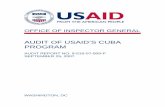 Audit of USAID’s Cuba Program of identifying the audit universe of U.S.-based nonprofit organizations that meet the Single Audit Act requirements. In your response to the draft report,