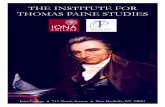 THE INSTITUTE FOR THOMAS PAINE STUDIES - Iona … · from Paine’s Common Sense, Crisis, and other works, ... Coordinator of the Institute for Thomas Paine Studies Iona College 715