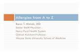 Allergies from A to Z.ppt - Wellness Warriors · Definition of rhinitis: ... Atrophic WegenerWegeners’s , sarcoid. ... Allergies from A to Z.ppt [Compatibility Mode] Author: