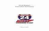 Final Report Executive Summary - TN - Tennessee · Final Report Executive Summary I-24 Multimodal Corridor Study March 2014 ... project in the MPO planning process ... benefit-cost