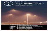 June 2016 news - NewHope News/2016… · PM - Grow in Worship - What a Saviour (Hillsong) AM - Step outside your comfort zone PM - Worship and Prayer Night June 2016. ... facebook.com/newhopemelb
