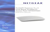 ProSAFE Premium 3 x 3 Dual-Band Wireless-N Access … Wireless-N Access Point WNDAP660 Reference Manual. 2 ... access the latest downloads and user manuals, ... in this guide, ...