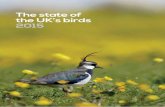 The state of the UK’s birds 2015 · 8 The state of the UK’s birds 2015 An update on common breeding birds Wild bird populations are an important indicator of the health of the