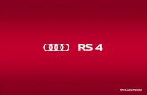 RS 4 - Audi UK · The new RS 4 Avant offers an attractive level of specification as standard, including 19” Silver alloy wheels and RS-specific body styling. Inside, the RS-specific