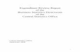 Expenditure Review Report of the Business Statistics ... 1 – Introduction 1.1 Background The Expenditure Review of the Business Statistics Directorate of the Central Statistics Office