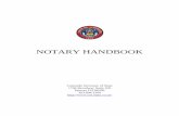 NOTARY HANDBOOK - usnotariesmembers.usnotaries.net/files/CO_Notary_Handbook_2015.pdfI. Purpose of the Notary Handbook ... Notary Journal ... nevertheless, a discussion of notices of