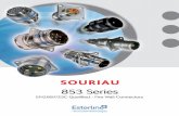 853 Series - Aerospace Parts Distributor: Connectors, …aeroflite.com/wp-content/uploads/2013/08/Souriau-853-Series.pdf · • Contact layouts 8533-8535 Series ... 853 Series EN2997/ESC