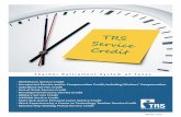 TRS Service Credit Brochure - Texas Documents/brochure_texas_service... · paid by the end of the school year following . the school year in which the workers’ compen-sation is