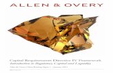 Capital Requirements Directive IV Framework Introduction … Requirements... · Allen & Overy Client Briefing Paper 1 | January 2014 Capital Requirements Directive IV Framework Introduction