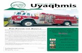 Uyaqhmis Huu November 2010 Issue 25. A Rich History, A Bright Future. Huu-ay-aht Pa g e 8...co M M i T M e n T Fi r e ...