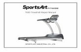 T630 Treadmill Electronics Repair Manual - SportsArt · T630 Drive Board Jumper Placement . 0-0-2 【Table of Contents】 6. Error Messages . 6-1-1. ERR1-Motor Does Not Rotate (Continued