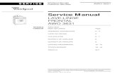 Service Manual - semboutique.com · service whirlpool europe customer services modele awo 3631 version 8592 024 29600 page donnees techniques 2 - 4 liste de pieces 5 vue eclatee 6