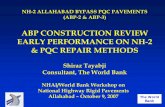 ABP CONSTRUCTION REVIEW EARLY …siteresources.worldbank.org/INTSARREGTOPTRANSPORT/3562298...ABP CONSTRUCTION REVIEW EARLY PERFORMANCE ON NH-2 ... Dowel bars Concrete Slab ... (500