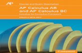 AP Calculus AB and AP Calculus BC Course and Exam ... Calculus AB and AP Calculus BC Instructional Approaches . ... AP Calculus AB/BC Course and Exam Description. ... revision, piloting,
