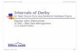 Internals of Derby - Software Summitsoftwaresummit.com/2004/speakers/DebrunnerDerbyInternals.pdf · present some of the internals of the ... Internals of Derby Page 7 Colorado Software
