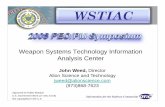 Weapon Systems Technology Information Analysis Center ·  · 2011-05-15Weapon Systems Technology Information Analysis Center John Weed, Director Alion Science and Technology jweed@alionscience.com