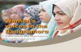 Women’s voices in the Bangsamoro - Conciliation … voices Bangsamoro WEB.pdfExperiences and expectations in conflict and peace Women’s voices in the Bangsamoro