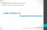 Code of Ethics & Corporate Governance - Welcome to … of Ethics & Corporate Governance CA BUSINESS SCHOOL EXECUTIVE DIPLOMA IN BUSINESS AND ACCOUNTING SEMESTER 1: Preparation of Financial