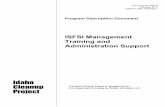 ISFSI Management Training and Administration Support€¦ ·  · 2014-07-24Document ID: PDD-8 Revision ID: 5 Effective Date: 01/05/2011 Program Description Document ISFSI Management