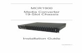 MCR1900 Media Converter 19-Slot Chassis - Perle · Media Converter Chassis. ... and load-sharing. If the Chassis has two Power Supply Modules, the modules will use a load-sharing