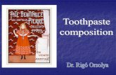 Toothpaste Technologies - Semmelweis Egyetem | Kutatósemmelweis.hu/konzervalo-fogaszat/files/2015/05/toothpastes-PREV... · 1955 P&G launched first mass market Fluoride toothpaste