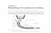Modeling of Continuous Casting - University Of Illinoisccc.illinois.edu/s/Publications/03_AISE_Model_Ch5.pdf · Modeling of Continuous Casting Copyright © 2003, The AISE Steel Foundation,