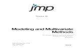 Modeling and Multivariate Methods - JMP · The correct bibliographic citation for this manual is as follows: SAS Institute Inc. 2012. JMP® 10 Modeling and Multivariate Methods. Cary,