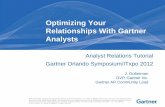 Optimizing Your Relationships With Gartner Analysts · •Generate more leads and close more business Sales and Channel Effectiveness •Increase sales and channel knowledge •Reduce