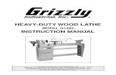 HEAVY-DUTY WOOD LATHE - Grizzlycdn0.grizzly.com/manuals/g1495_m.pdfTURNING TOOLS ... G1495 Heavy-Duty Wood Lathe G1495 Heavy-Duty Wood ...