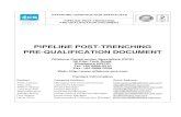 PIPELINE POST-TRENCHING PRE-QUALIFICATION DOCUMENT - offshore …€¦ · OFFSHORE CONSTRUCTION SPECIALISTS PIPELINE POST-TRENCHING PRE-QUALIFICATION DOCUMENT PRE QUALIFICATION Offshore
