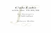 CalcLabs for the TI-89/92 - Armstrongmath.armstrong.edu/faculty/hollis/ti92/calclabs92.pdf · Theprimary goal of this manual is to show you how theTI-89/92 can help you learn and