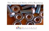 The Nuts and Bolts of Co-Teaching - Swift Guide |guide.swiftschools.org/.../nuts-and-bolts-of-co-teaching.pdfThe Nuts and Bolts of Co-Teaching Introductions •Kimberly Sims, Ed.D.