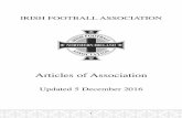IRISH FOOTBALL ASSOCIATION · ‘Association’ The Irish Football Association Limited. ... religion and avoid any unlawful discrimination (c) Comply with the Laws of the Game (d)