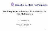 Bangko Sentral ng Pilipinas - fsa.go.jp · Overview of the Philippine financial system Bangko Sentral ng Pilipinas ... New Organizational Structure of the BSP Supervision and Examination