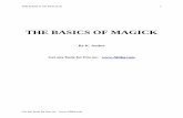 THE BASICS OF MAGICK - whiteshinobi.org Collection/Amber K. The Basics of... · THE BASICS OF MAGICK ... Z. Past life regression or recall AA. ... Psychometry -- the reading of information
