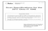 Scan Specifications for the 2017 Ohio IT 1040 Specifications for the . 2017 Ohio IT 1040. Important Note. The following document (2017 IT 1040) ... XXXXXXXX-7a.Amount from line 7 on