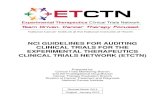 NCI GUIDELINES FOR AUDITING CLINICAL TRIALS … GUIDELINES FOR AUDITING . CLINICAL TRIALS FOR THE EXPERIMENTAL THERAPEUTICS CLINICAL TRIALS NETWORK (ETCTN) Prepared by: Clinical Trials