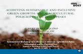 ACHIEVING SUSTAINABLE AND INCLUSIVE GREEN GROWTH: MAJOR AGRICULTURAL …ap.fftc.agnet.org/powerpoint/ppt-258.pdf · achieving sustainable and inclusive green growth: major agricultural