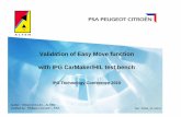 Validation of Easy Move function with IPG CarMaker/HIL ... · The ESP system uses the braking system integrated on ... Validation of Easy Move function ... Validation of the Easy