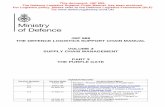 JSP 886 THE DEFENCE LOGISTICS SUPPORT CHAIN MANUAL VOLUME … · This document, JSP 886: ... Command ... The Defence Logistics Support Chain Manual, has been archived. For Logistics