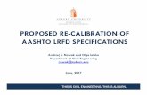 PROPOSED RE-CALIBRATION OF AASHTO LRFD … IS CIVIL ENGINEERING. THIS IS AUBURN. PROPOSED RE-CALIBRATION OF AASHTO LRFD SPECIFICATIONS Andrzej S. Nowak …