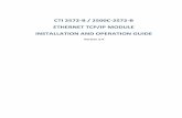 CTI 2572 Installation and Operation Guide - Napa · cti 2572-b / 2500c-2572-b . ethernet tcp/ip module . installation and operation guide . version 2.4
